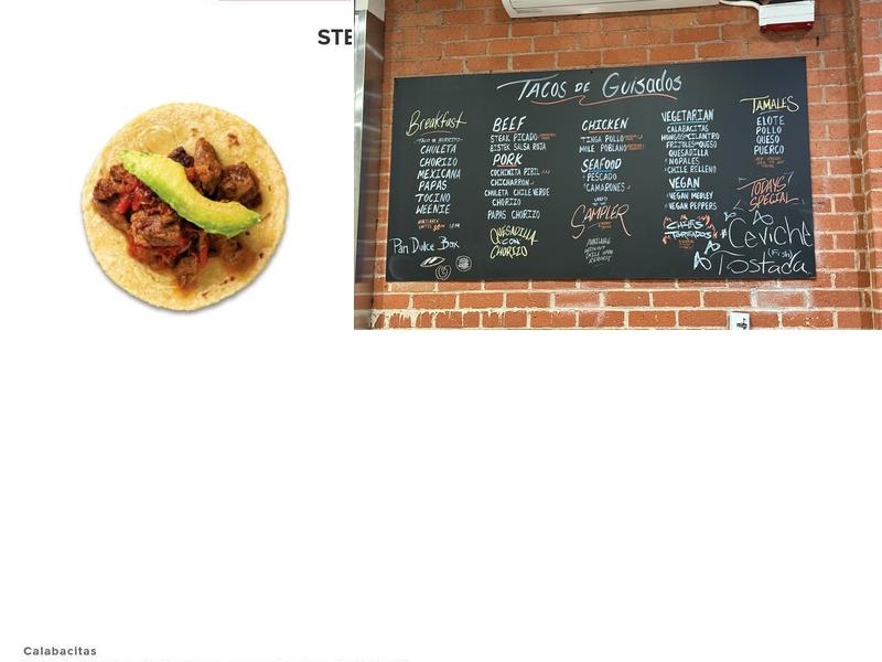 Guisados Menu