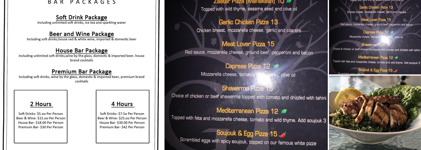 Gitana Restaurant Menu