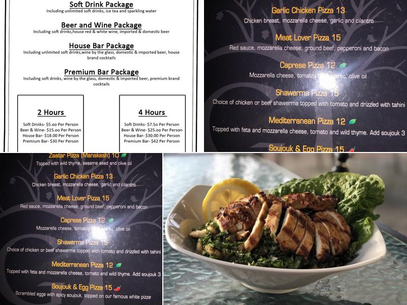 Gitana Restaurant Menu