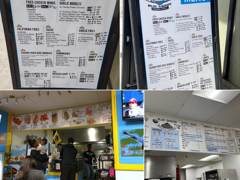 Blue Saigon Menu