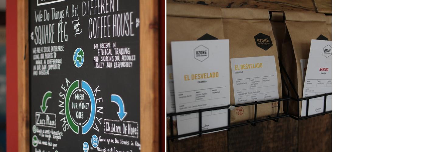 Square Peg Coffee House Menu