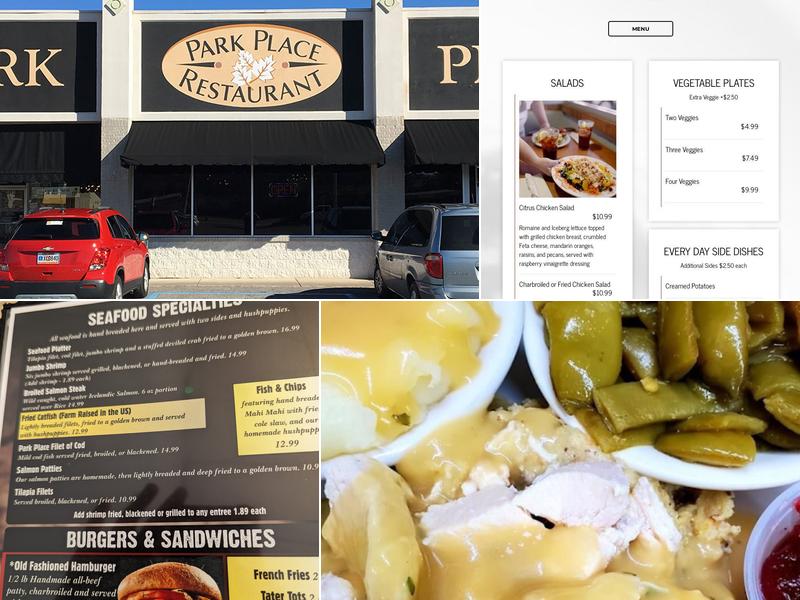 Park Place Restaurant Menu