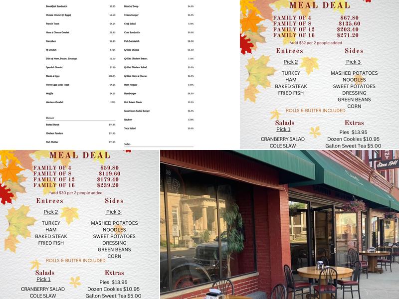 Quinet's Restaurant Menu