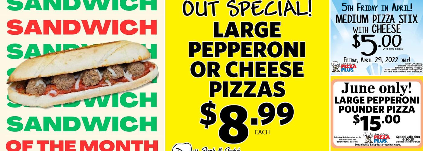 Pizza Plus Menu