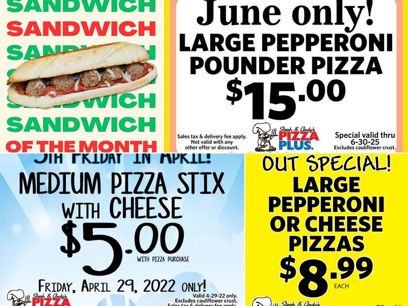 Pizza Plus Menu