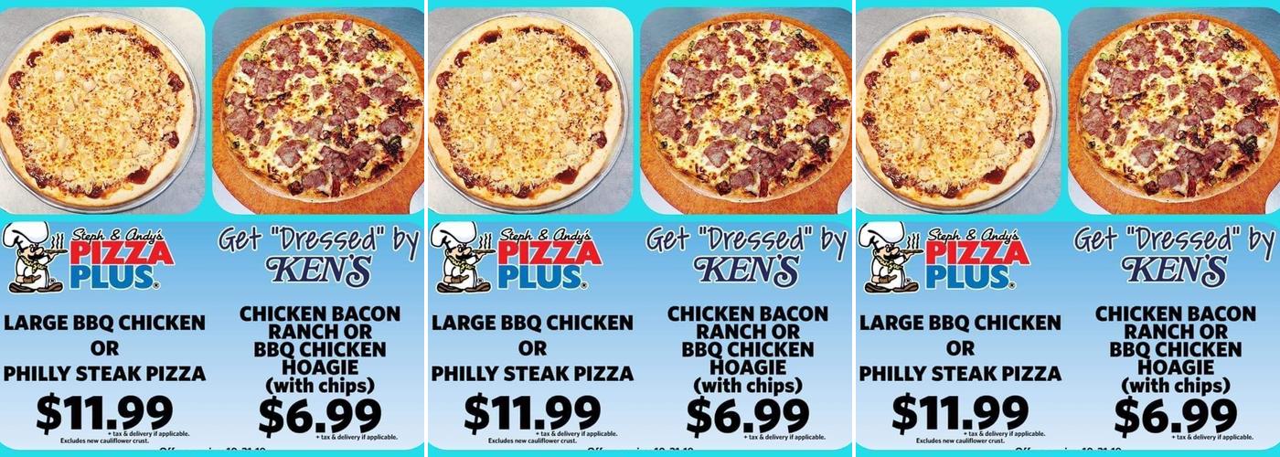 Pizza Plus Menu