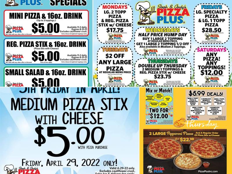 Pizza Plus Menu