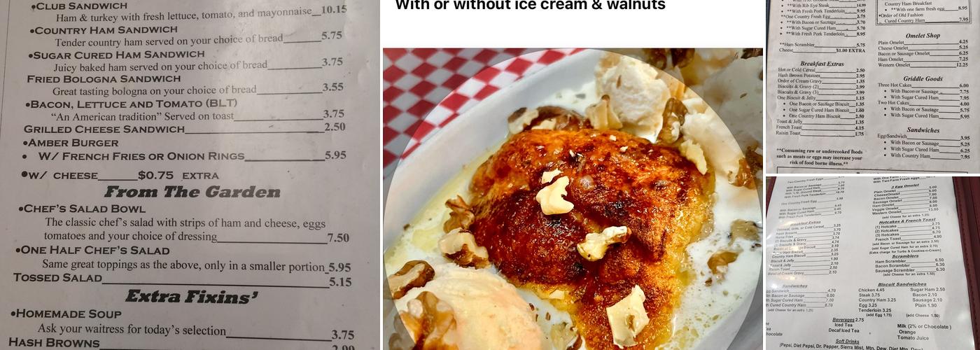 Amber Restaurant Menu