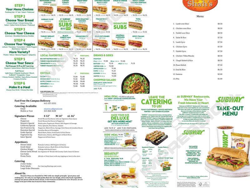 Station Cafe Menu
