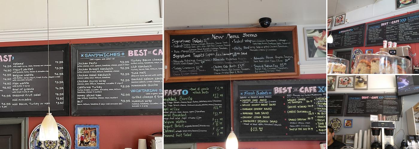 Cafe XO Menu