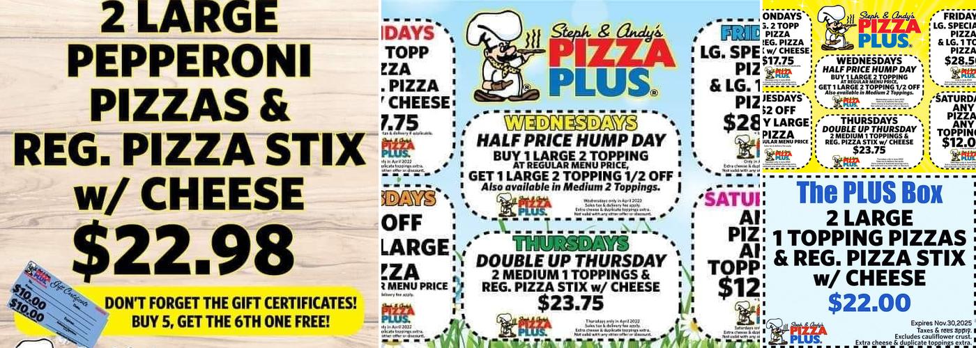 Pizza Plus Menu