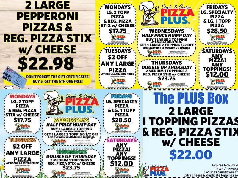 Pizza Plus Menu