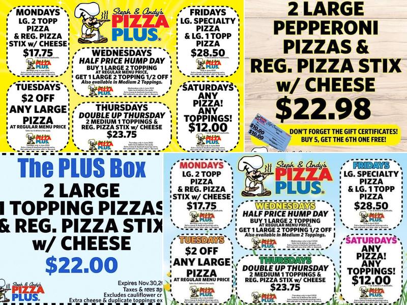 Pizza Plus Menu