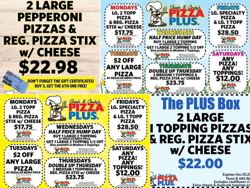 Pizza Plus Menu