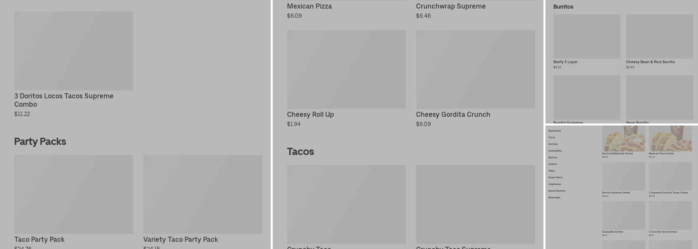 Taco Bell / KFC Menu