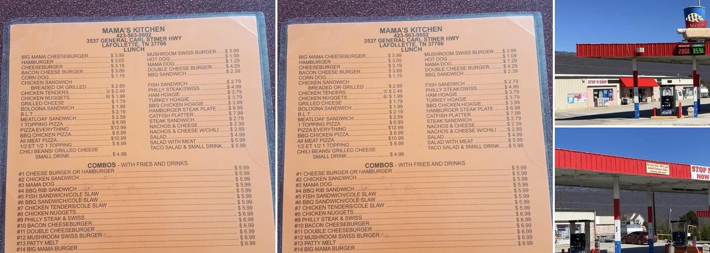 Stop N Shop 2 Gas Station Menu