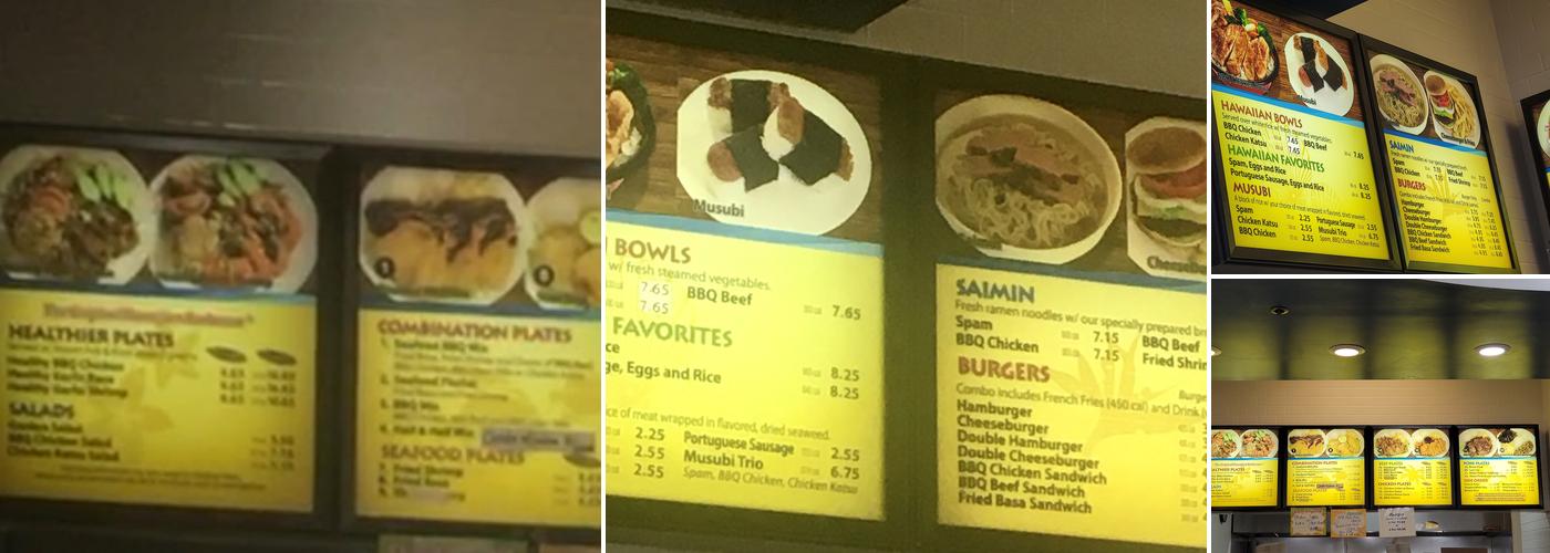 L&L Hawaiian Barbecue - DC Menu