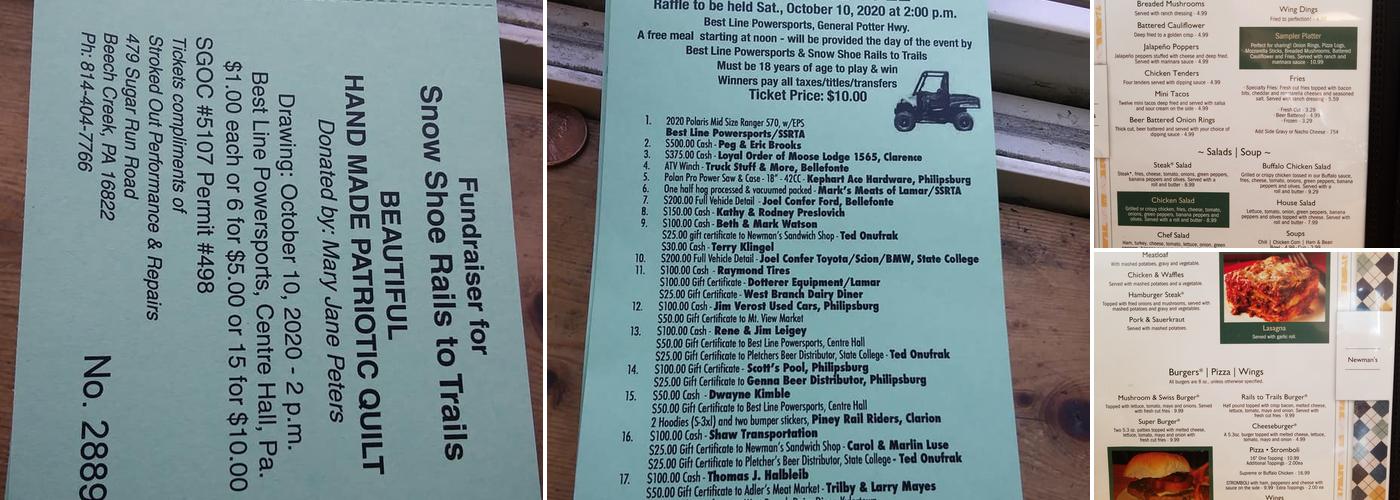 Newman's Sandwich Shop Menu