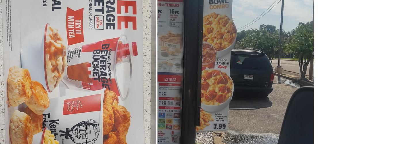 KFC Menu