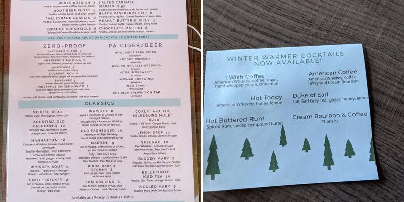 Big Spring Spirits Menu