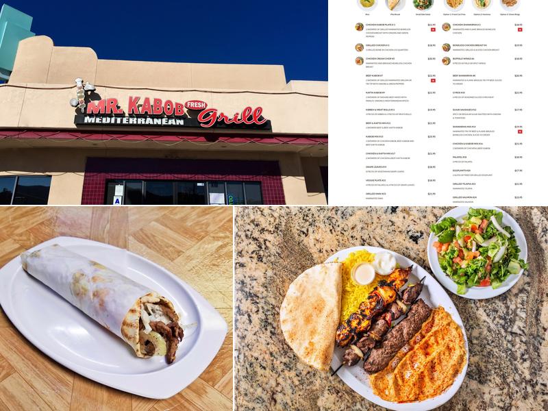 Mr. Kabob Fresh Mediterranean Grill Menu