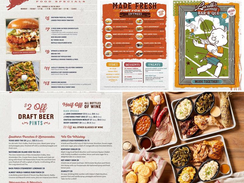 Lucille's Smokehouse Bar-B-Que Menu