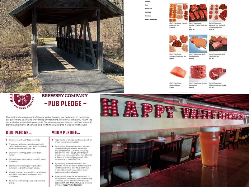 Happy Valley Brewing Company Menu