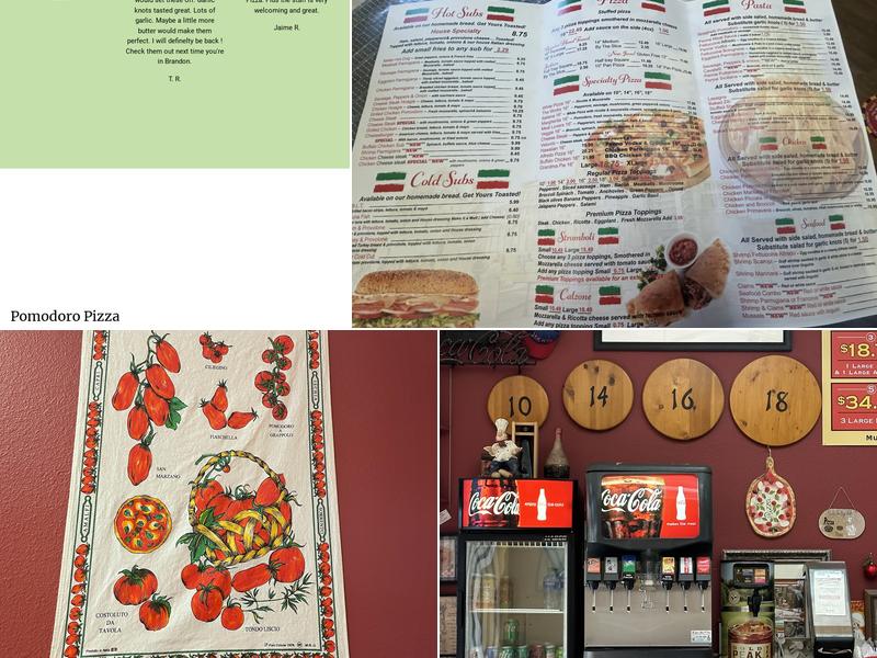 Pomodoro Pizza & More Menu