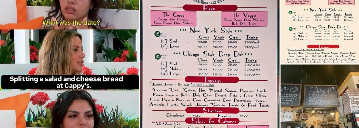 Cappy's Pizza Menu