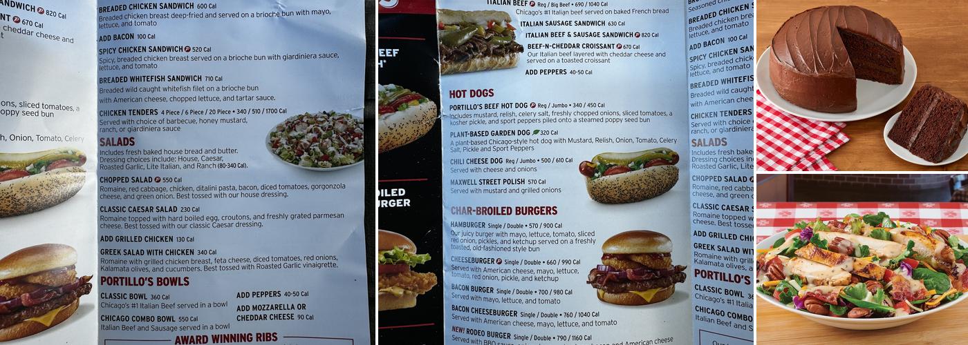 Portillo's Brandon Menu