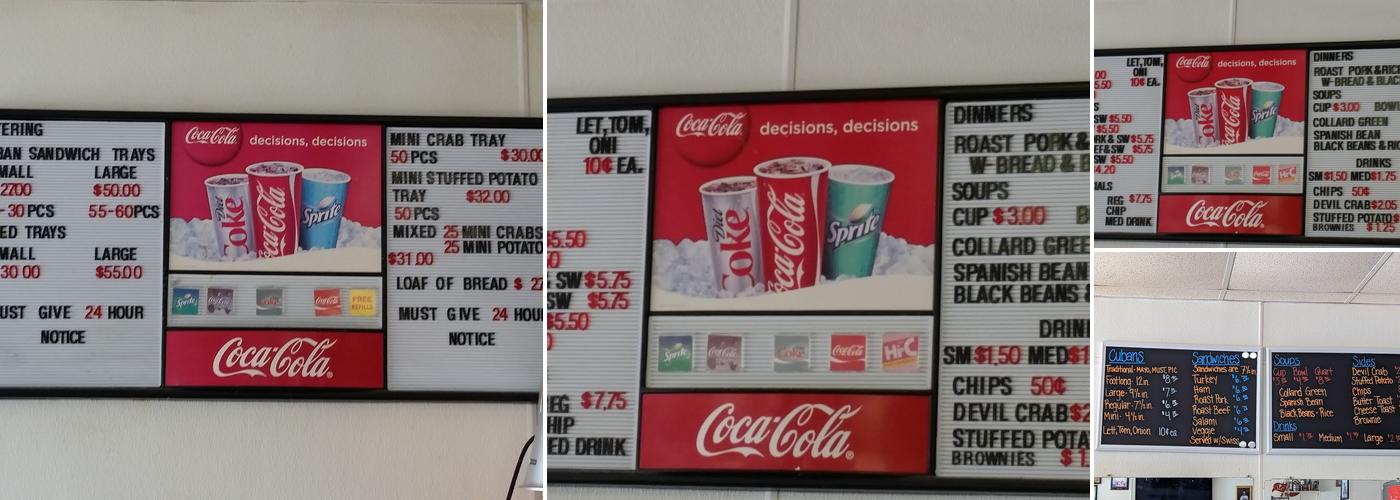 Silver Ring Cafe Menu