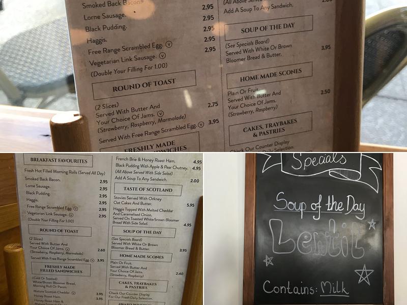 Chester's Coffee House Menu