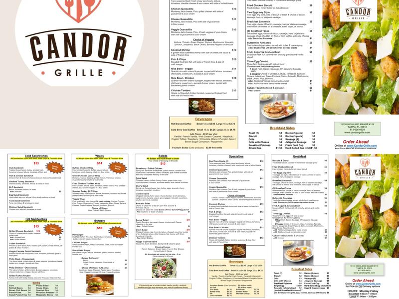 Candor Grille Menu
