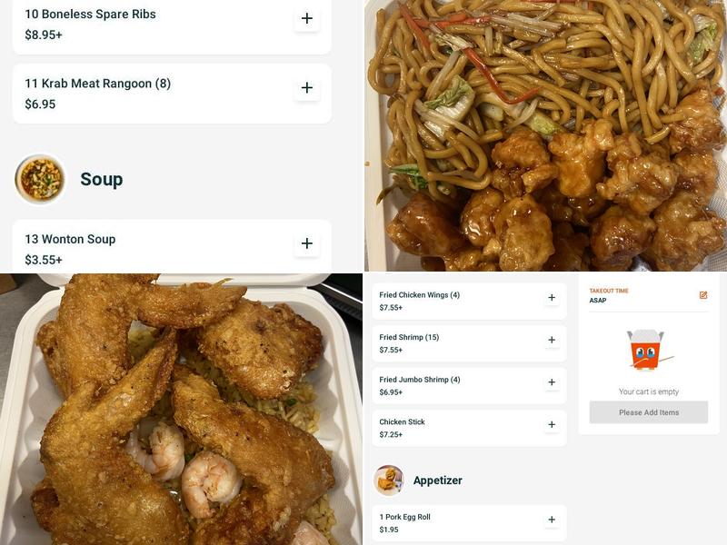 Jin China Menu