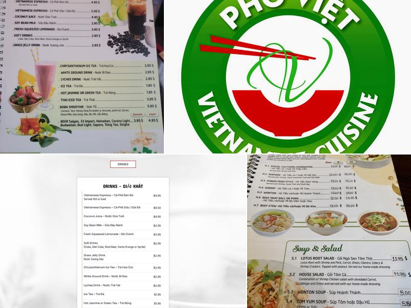 Pho Viet Menu