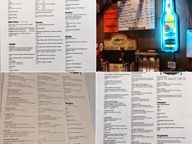 Boxer's Cafe Menu