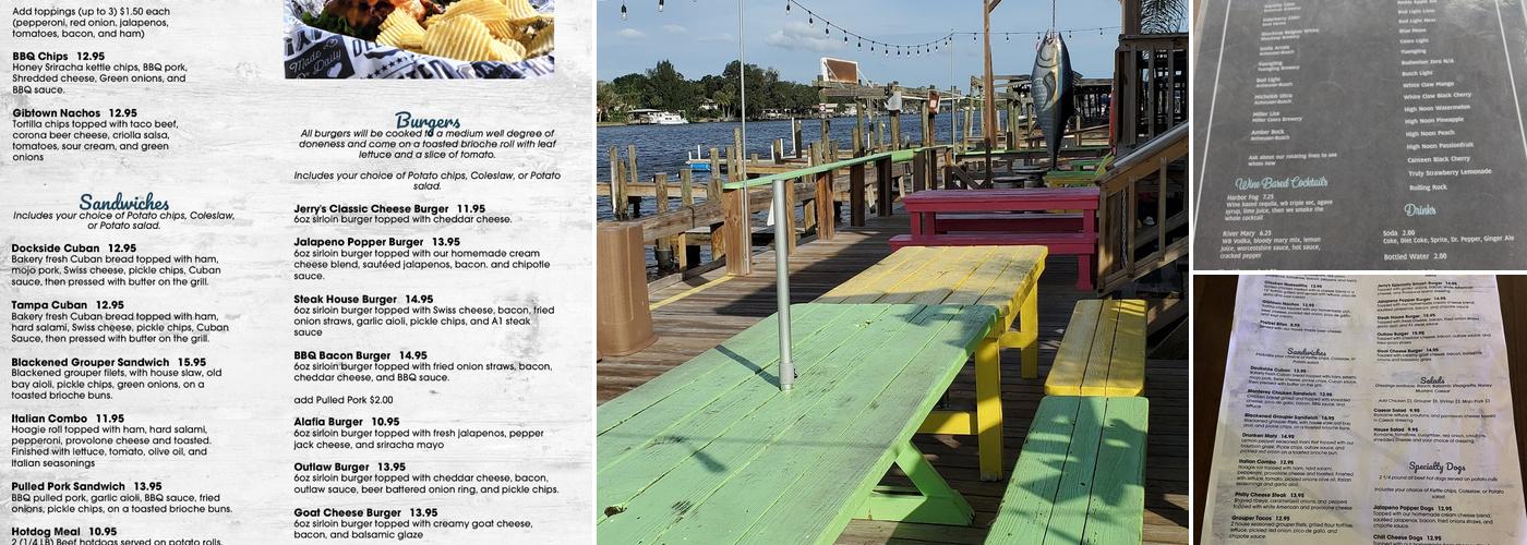 Jerry's Dockside Bar & Grill Menu