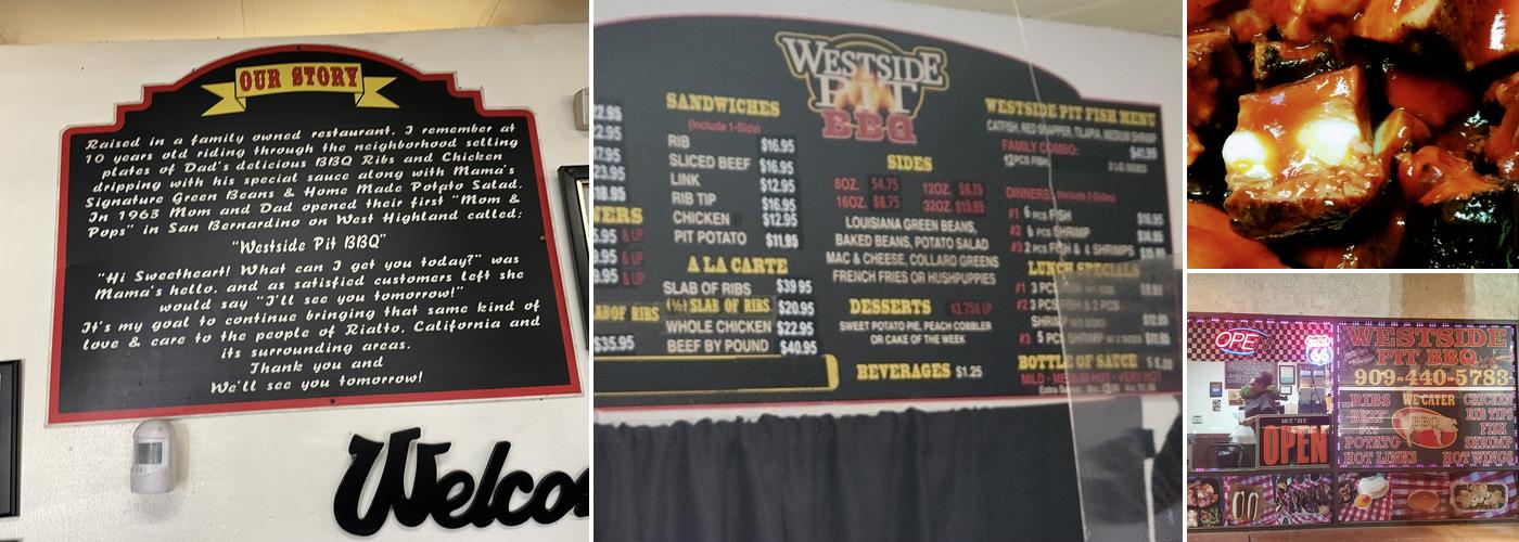 WestSide Pit Bbq & Seafood Restaurant Menu