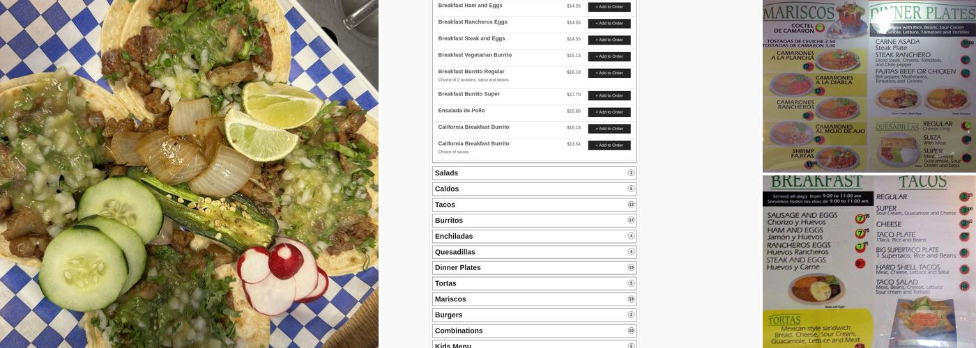 Ay Caray Taqueria Menu