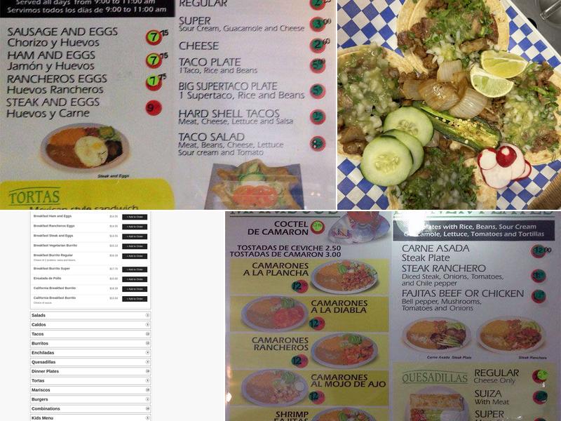 Ay Caray Taqueria Menu