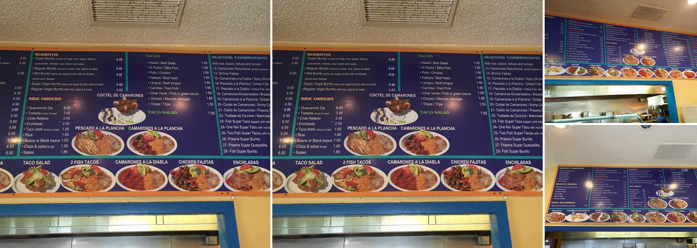 El Charrito Menu