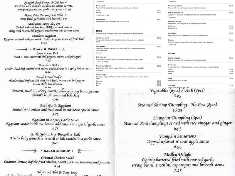 Young Can Wok Chinese Bistro Menu