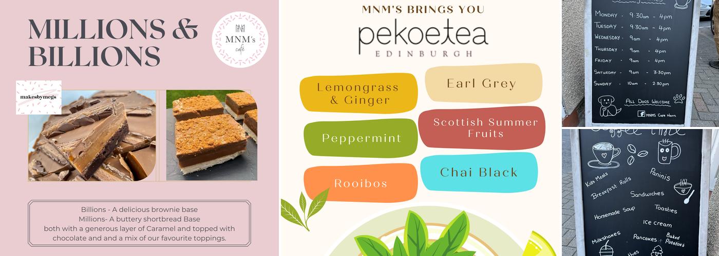 Makes By Megs MNM's cafe Menu