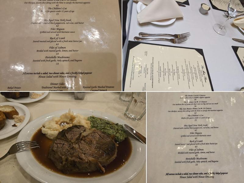 San Mateo Prime Menu