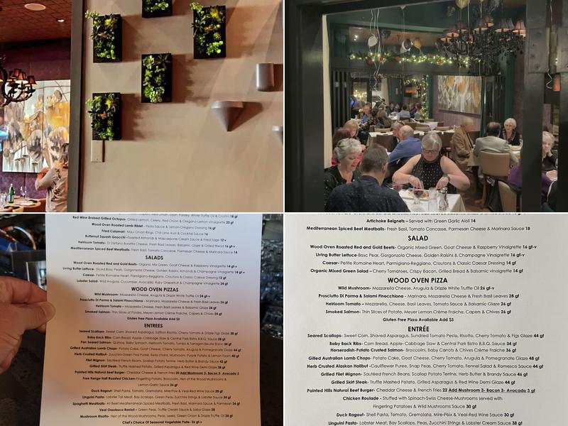 Central Park Bistro Menu