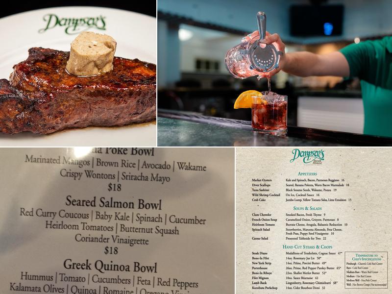 Dempseys Steak House Menu