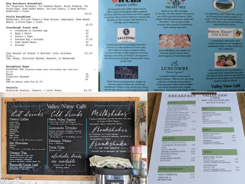 Valley View Cafe Menu