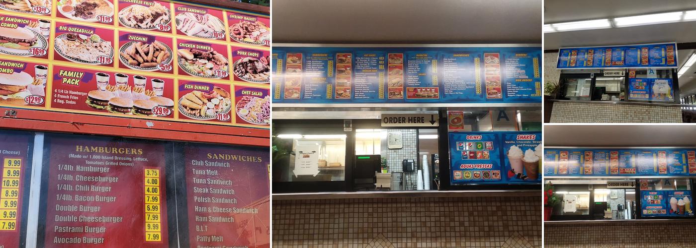 Tam's Burgers #23 Menu