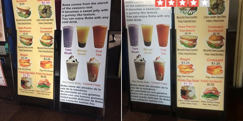 Dulce Vida Menu