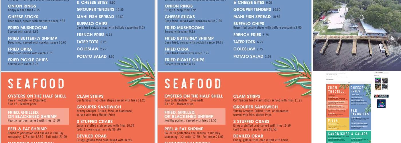 The River's Edge Bar & Grill Menu